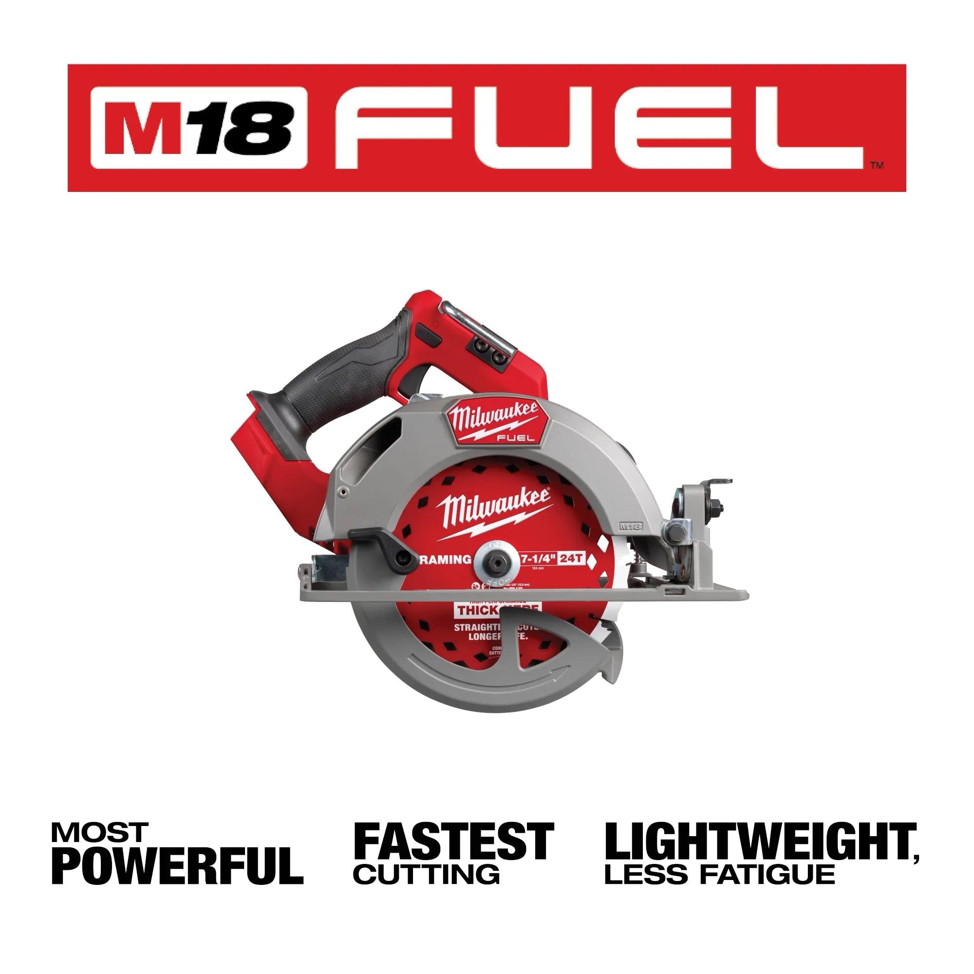 Milwaukee Tools M18 FUEL 7-1/4” Circular Saw (Tool Only) - T and A Tools