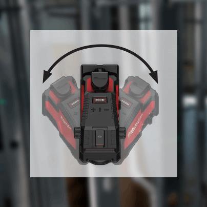 Milwaukee 100 ft. REDLITHIUM Lithium-Ion USB Green Rechargeable Cross Line Laser Level with Charger - T and A Tools