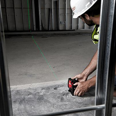 Milwaukee Green 100 ft. Cross Line and Plumb Points Rechargeable Laser Level - T and A Tools