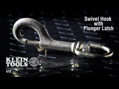 Klein Tools 470 Swivel Hook with Plunger Latch