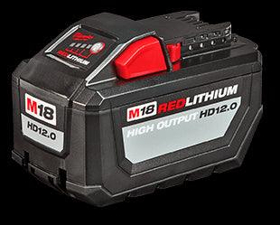 Milwaukee M18 REDLITHIUM HIGH OUTPUT HD 12.0 Battery Pack - T and A Tools