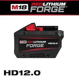Milwaukee Tools M18 REDLITHIUM FORGE HD12.0 Battery Pack - T and A Tools