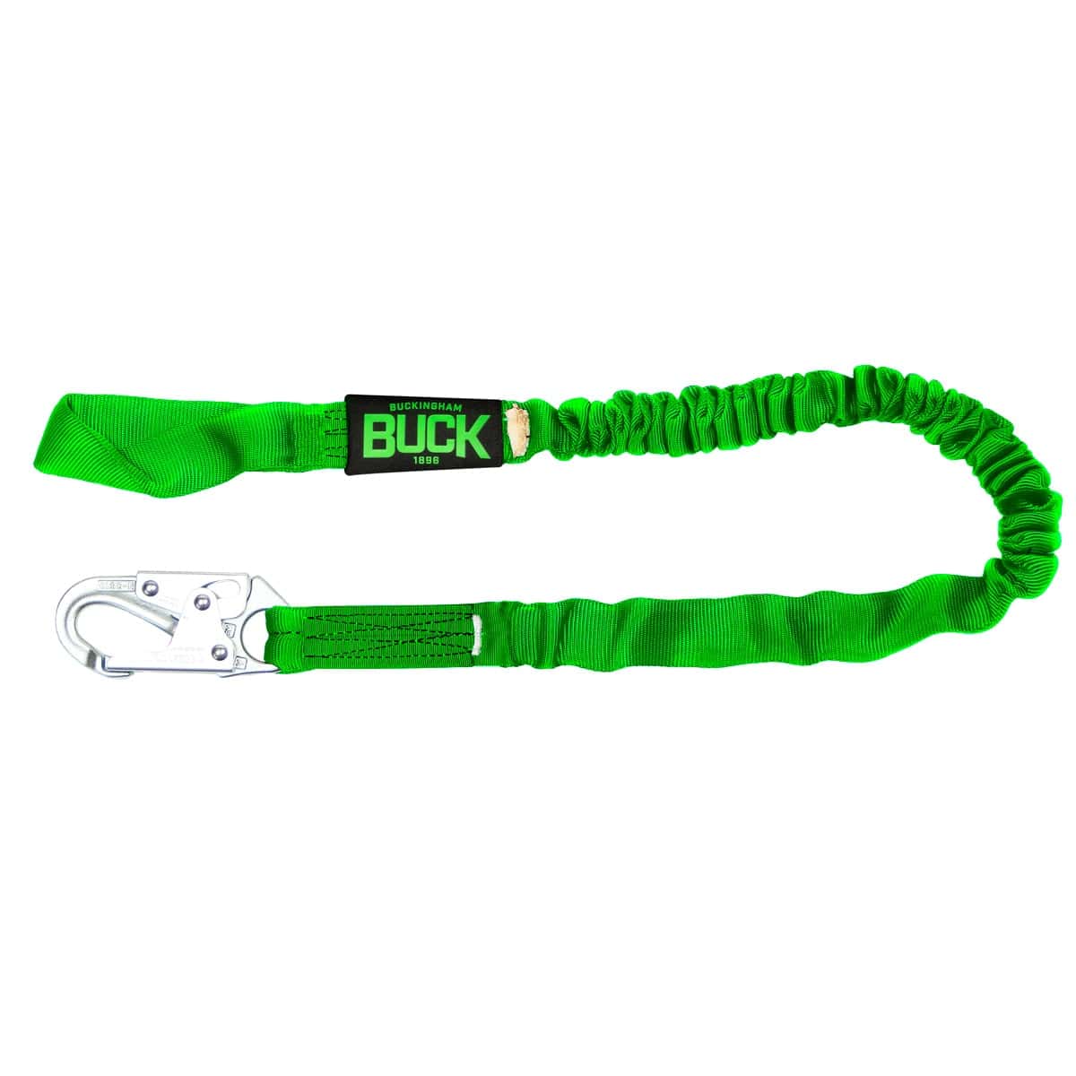 Buckingham 6' Buckyard Lanyard with Web Loop and Snap Green 84V1D16S1