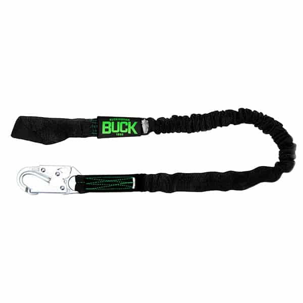 Buckingham 6' Buckyard Lanyard with Web Loop and Snap Black 84V1E16S1