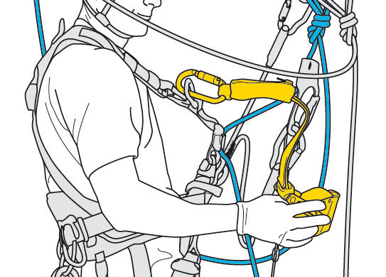 Petzl ASAP® LOCK Mobile fall arrester with locking function and YATES ANSI FR Lanyard