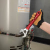 Klein 12 Inch Adjustable Extra Capacity Wrench with Dipped-Handle