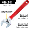 Klein 12 Inch Adjustable Extra Capacity Wrench with Dipped-Handle