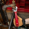Klein 12 Inch Adjustable Extra Capacity Wrench with Dipped-Handle