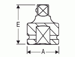 3/8" Female x 1/2" Male Adapter with Friction Ball