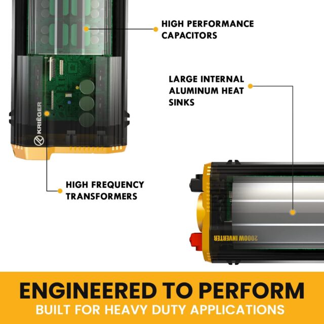 Krieger 2000 Watt Modified Sine Wave Inverter