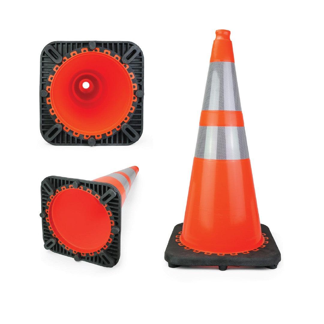 Traffic Cone, 28” w/4” & 6” Reflectors - T and A Tools