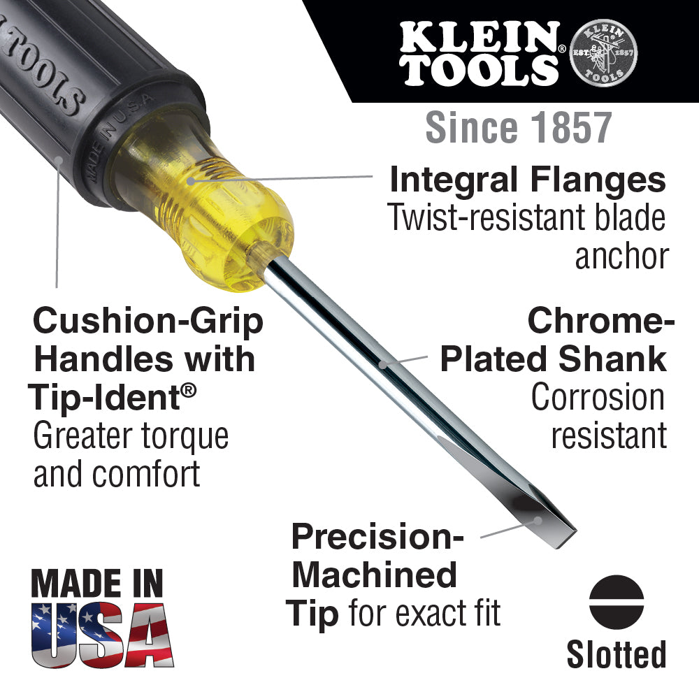 Klein 10" Flathead Screwdriver