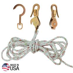 Klein Tools Block & Tackle with Guarded Snap Hooks with Swivel Hook - T and A Tools