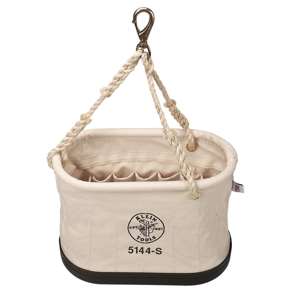 Klein Tools Aerial Basket Oval Bucket with 15 Interior Pockets With Swivel Snap
