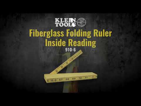Klein Tools Fiberglass Ruler Inside Read