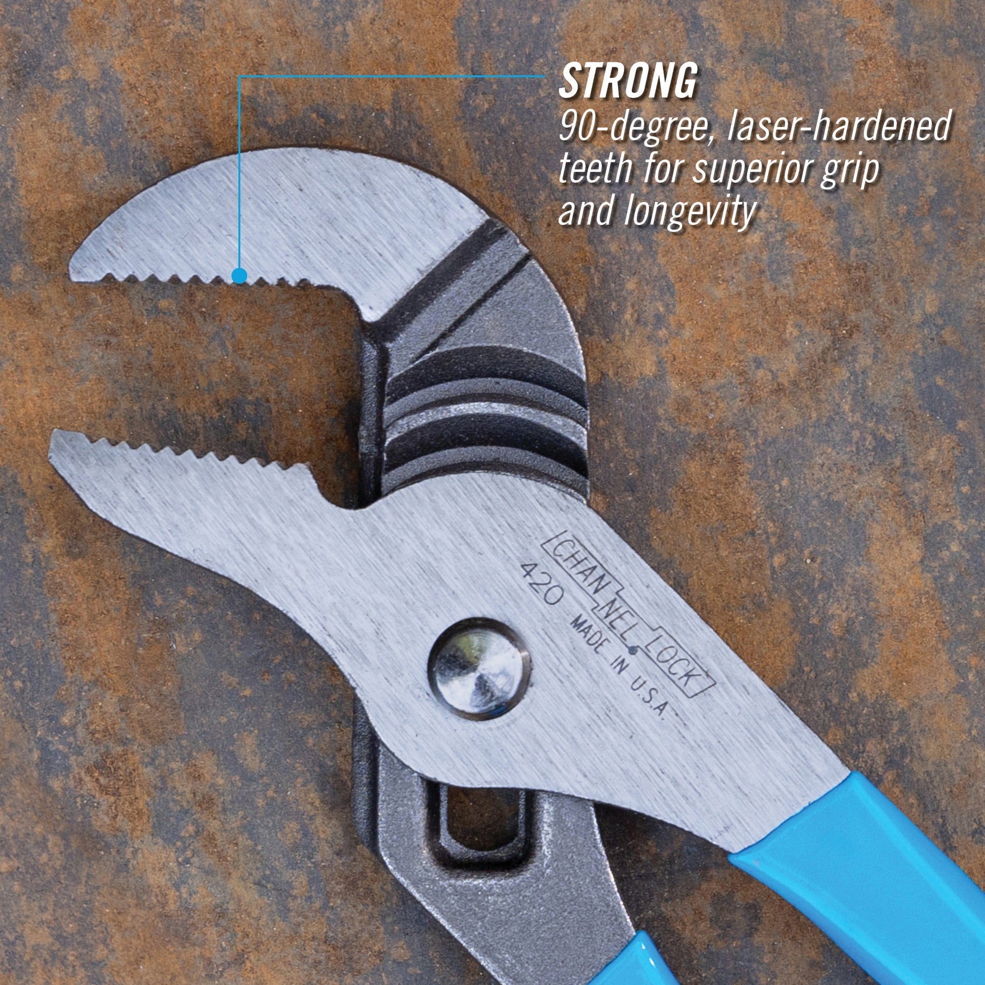 CHANNELLOCK 420 9.5-inch Straight Jaw Tongue & Groove Pliers
