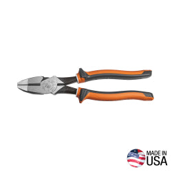 Klein Tools D2000-9NE 9" Lineman's Pliers With ACSR Side Cutters