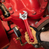 Klein 12 Inch Adjustable Extra Capacity Wrench with Dipped-Handle