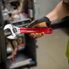 Klein 12 Inch Adjustable Extra Capacity Wrench with Dipped-Handle