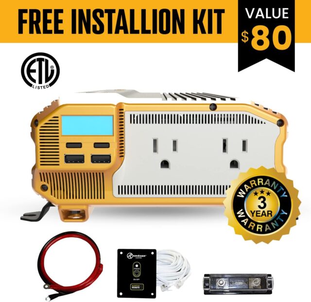 Krieger 2000 Watt Modified Sine Wave Inverter