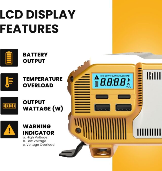 Krieger 2000 Watt Modified Sine Wave Inverter